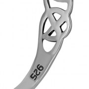 Celtic knot Heart Plain Silver Ring, rp670